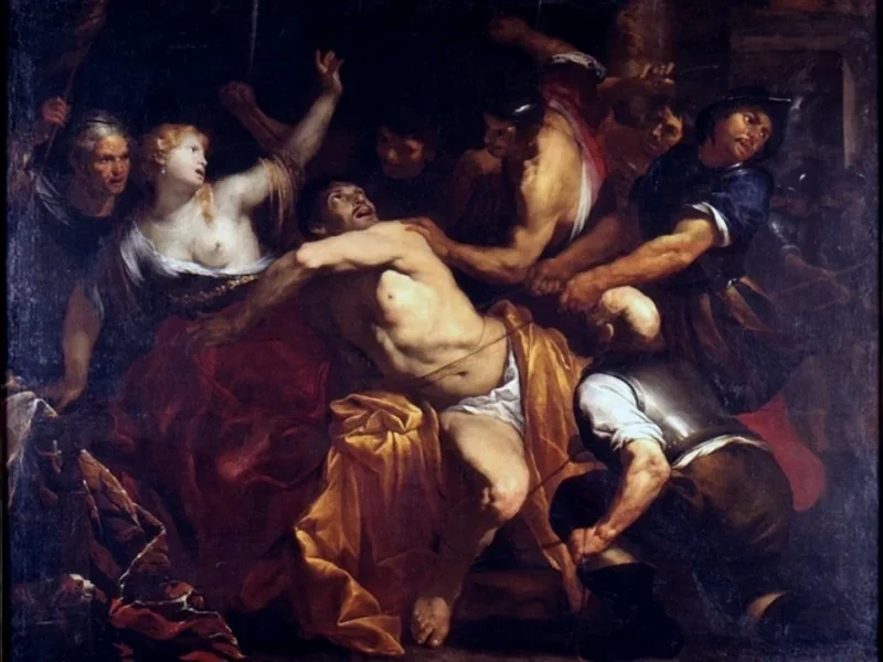 1606- Orazio de Ferrari - Cattura di Sansone - Pinacoteca Civica di Palazzo dell'Arengo, Ascoli Piceno